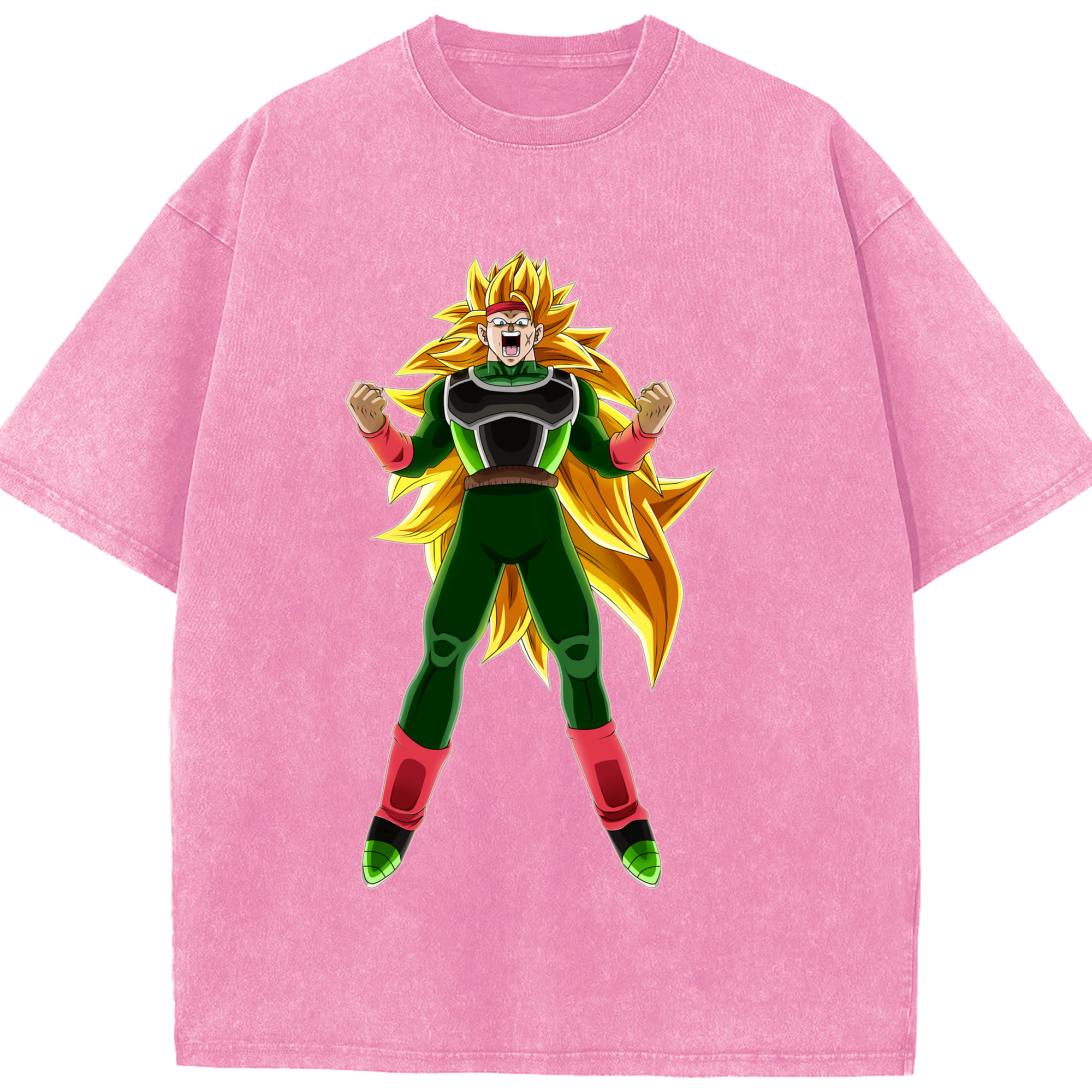 （画像用） ドラゴンボール ブロリー DRAGON BALL Broli 綿100% ヴィンテージ風 半袖Tシャツ（フロントプリント）